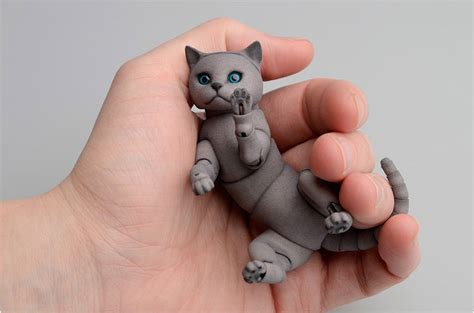 Figura Articulada De Gato Juguetes De Colección