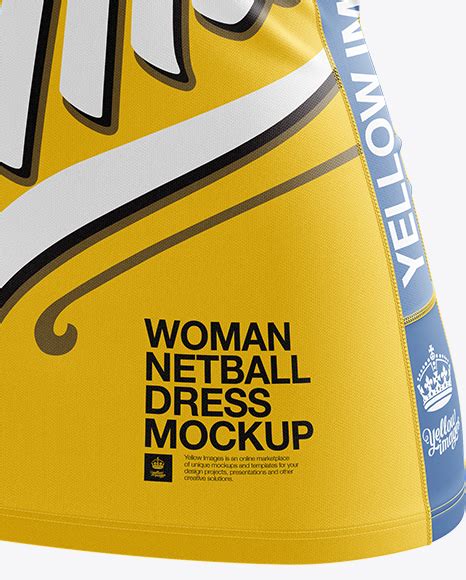 Download Download Tight Fit Netball Dress Hq Mockup Back View ...