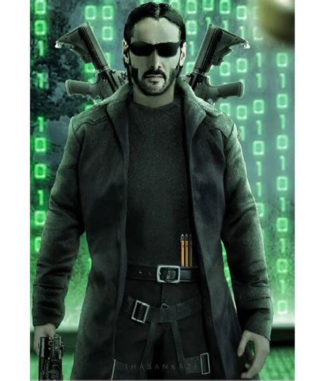 Neo The Matrix 4 Coat Keanu Reeves Black Trench Coat