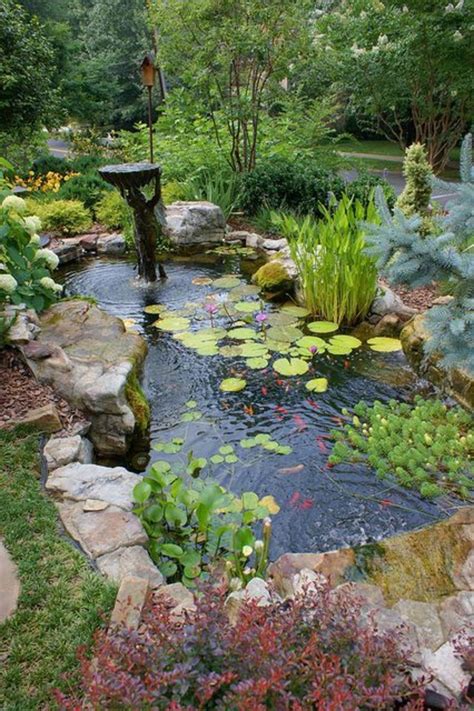 Stunning Small Fish Pond Designs Look Perfect For Improving Tiny Garden Landscape Clever