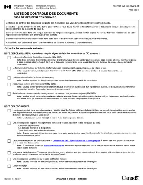 Form Imm5484 Fill Out Sign Online And Download Fillable Pdf Canada