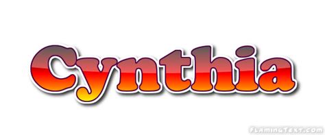 Cynthia Logo Herramienta De Dise O De Nombres Gratis De Flaming Text