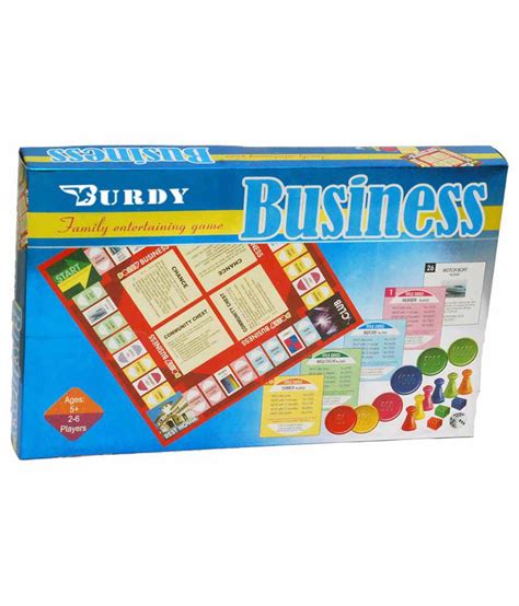 Burdy Business Board Game Buy Burdy Business Board Game Online At Low