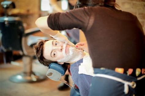 While it's smart to use a physical scrub prior to shaving, you want to avoid any abrasion after any bumps appear. 6 Winter Grooming Tips from Ruffians Barbers