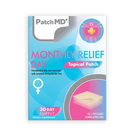 Patchmd Monthly Relief Day Topical Patches 30 Days Supply 30