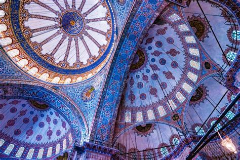 Interior De La Mezquita Azul Estambul Turqu A Imagen De Archivo