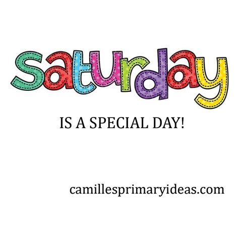 Saturday Camilles Primary Ideas
