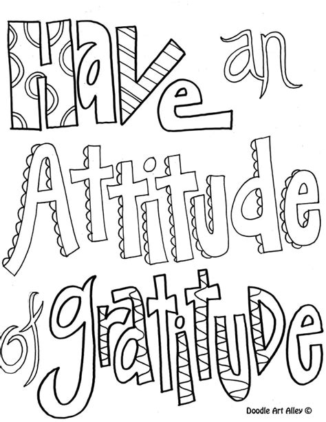 Select one of 1000 printable coloring pages of the category adult. Coloring Thankful Quotes - Doodle Art Alley