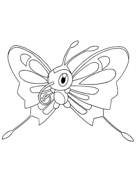 Pokemon Beautifly Coloring Pages Free Printable