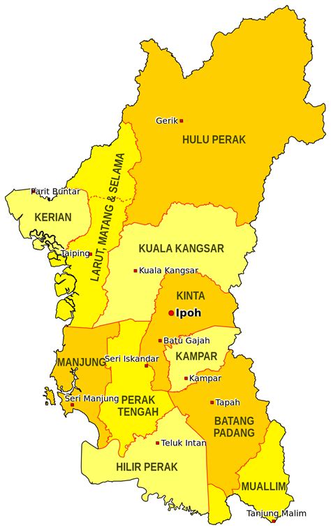 Blank Map Peninsular Malaysia Perak Copyright Map Png