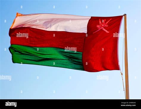 National Flag Oman Oman Stock Photo Alamy