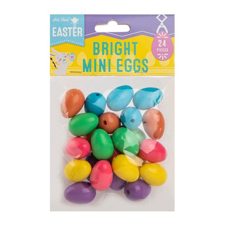 Mini Plastic Easter Eggs 24pc Riot Art And Craft