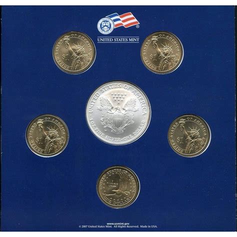 2007 United States Mint Annual Uncirculated Dollar 6 Coin Set