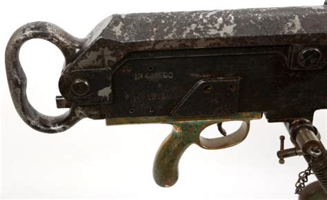Sold Price 1918 French Hotchkiss M1914 Machine Gun Dewat August 2