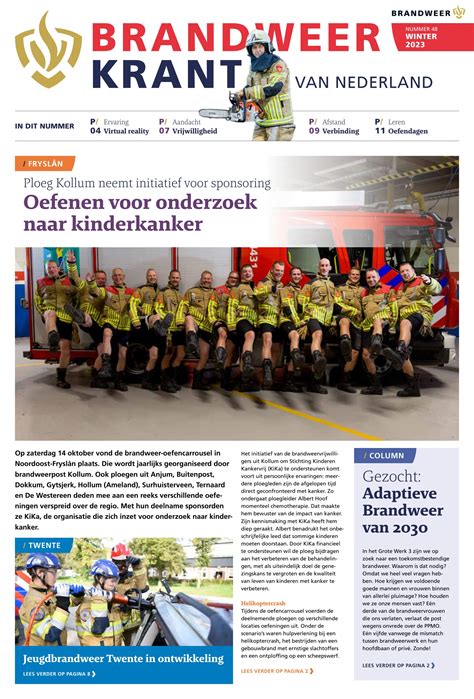 Brandweerkrant Van Nederland December 2023 By Brandweer Nederland Issuu