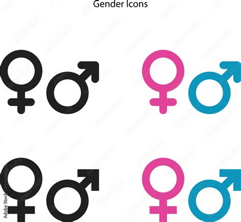 Female Gender Male Gender Can Be Used As An Icon Or Logo Design