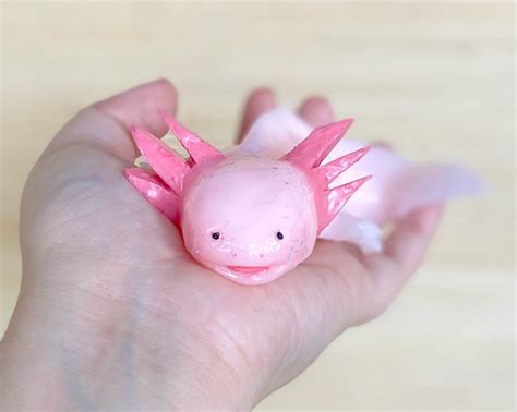 Pink Axolotl Axolotl Silicone Axolotl Squishy Stress Toy Etsy Uk