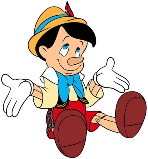 Pinocchio Sitting Shrugging Disney Disney  Cartoon