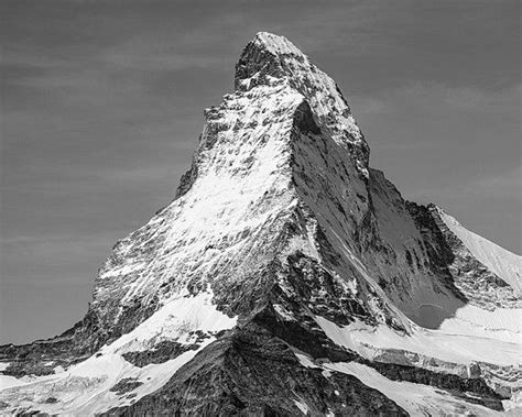 Matterhorn Black And White Photography Mountain Monte Cervino Italy