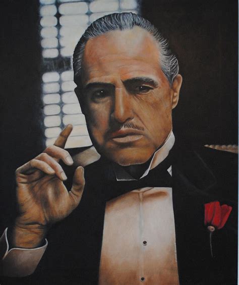 Marlon Brando The Godfather Painting By David Dunne Fine Art America