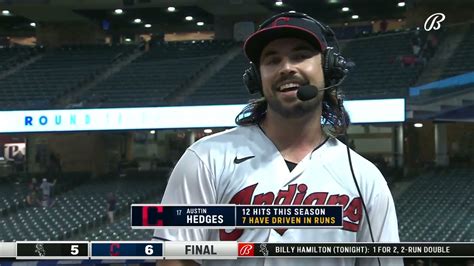 Austin Hedges After An Indians Victory Youtube