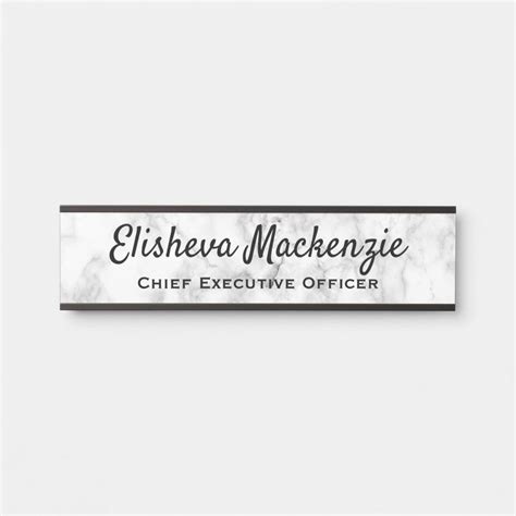 Office Door Name Plate Sign Grey Marble Zazzle Door Name Plates Office Door Name Plates