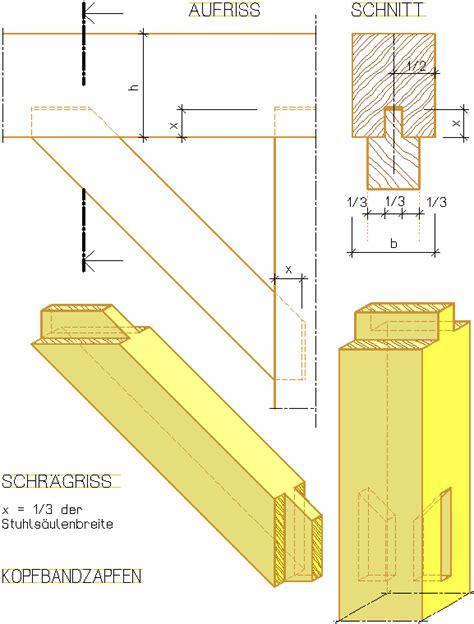 Zeichnung Holz Bauplan Holzverbindungen Holzbearbeitungsideen