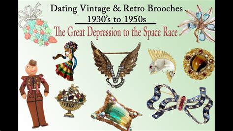 How To Identify And Date Vintage Retro Costume Jewelry Brooches Youtube