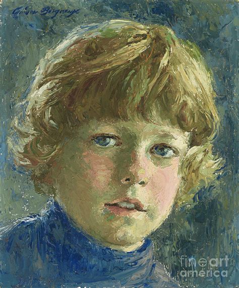 Boy In Blue Painting By Ariane Beigneux Fine Art America