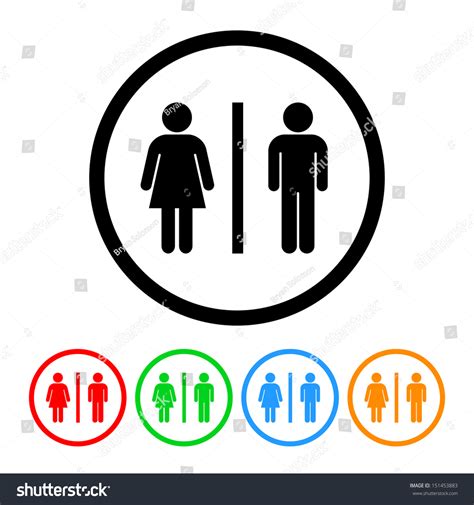 male female restroom symbol icon stock vector royalty free 151453883
