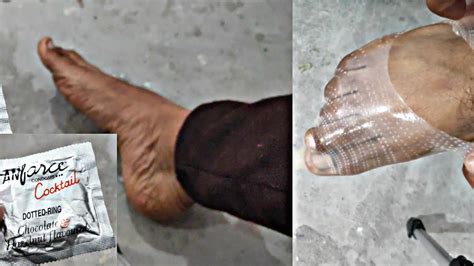 Condom Vs Feet Condom Strecth Test Condom Wear In Feet Interesting Video 🔥 Youtube