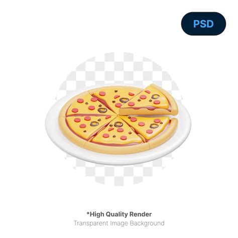 Premium Psd Pizza 3d Icon Premium Psd