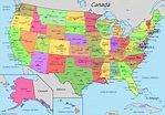 Mapa de Estados Unidos | Mapa USA - AnnaMapa.com