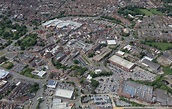 Nuneaton town centre aerial photograph | aerial photographs of Great ...
