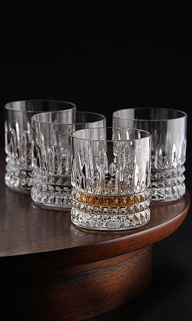 Waterford Crystal Lismore Diamond Straight Sided Crystal Whiskey Tumblers Set Of Four