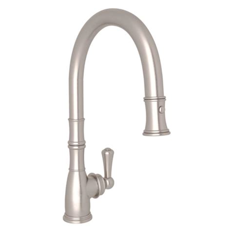 Buying a new pullout kitchen faucet might not seem like a daunting task until you start. ROHL Perrin and Rowe Single-Handle Pull-Down Sprayer ...