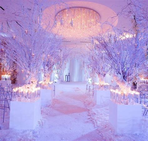 19 Incredibly Perfect Altars And Aisles Winter Wonderland Wedding