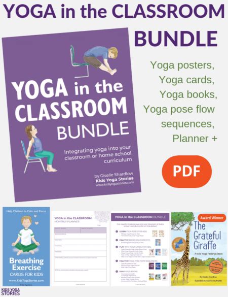 yoga in the classroom bundle your therapy source