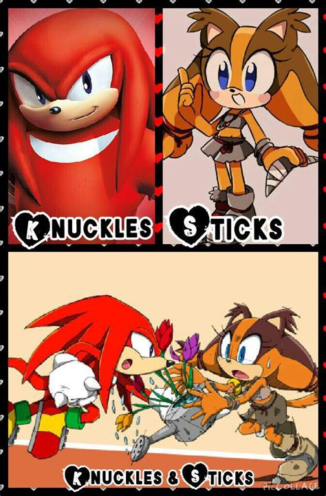 Sonic Couples Old Version Knuckles And Sticks Wattpad