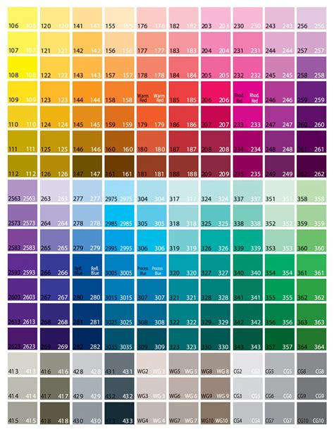 Pantone Metallic Color Chart Pdf