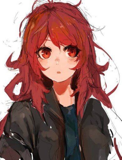 Image Anime Red Hair Girl Anime Red And Orange Hair Pinterest