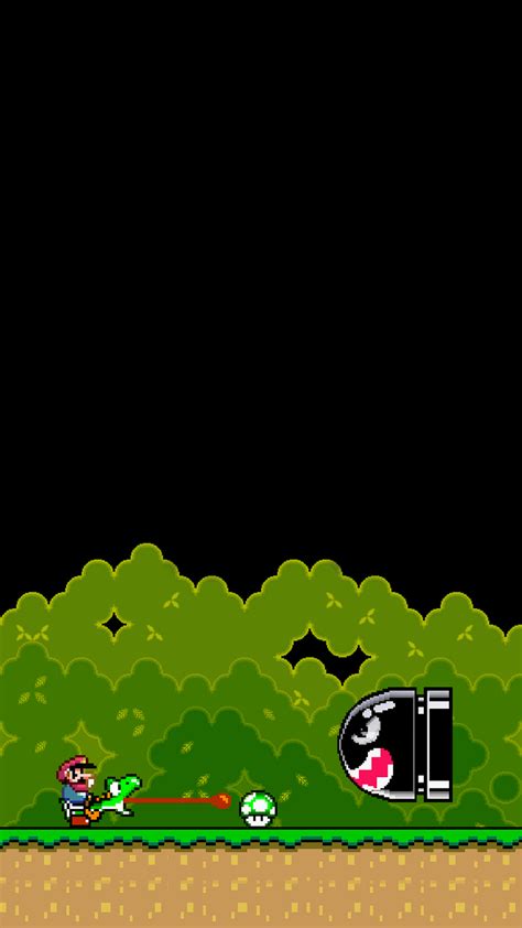 Amoled Phone Wallpaper Super Mario World Cool