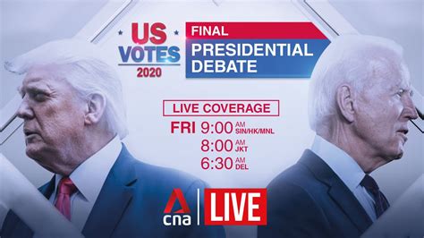 Us Election 2020 Final Presidential Debate Between Trump And Biden