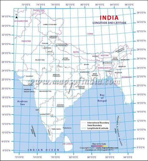 India Map With Latitude Longitude Gretna Hildegaard