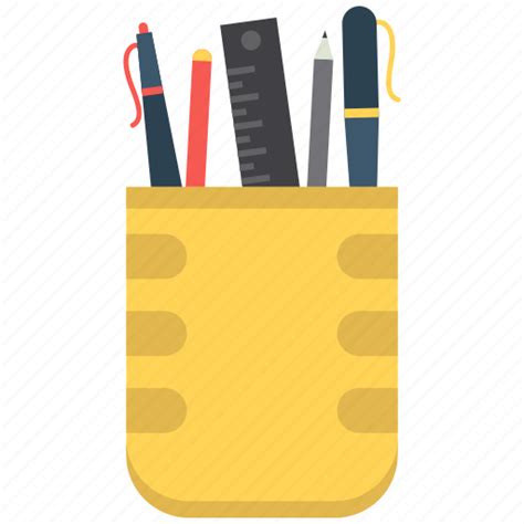 Pen pot, pencil, pencil box, pencil holder icon - Download on Iconfinder