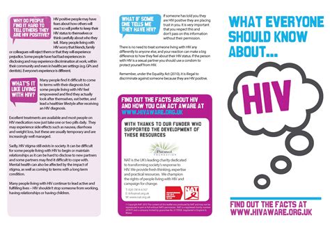 leaflet hiv aids