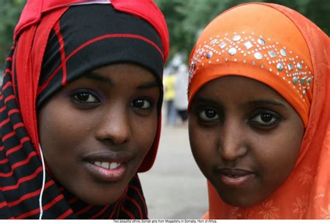 Two Beautiful Ethnic Somali Girls From Mogadishu In Somalia Horn Of