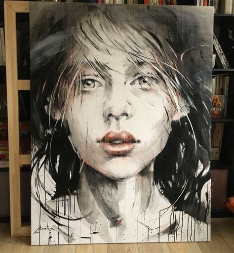 Ewa Hauton Painting Drawing Face Artwork Face Artwork Human