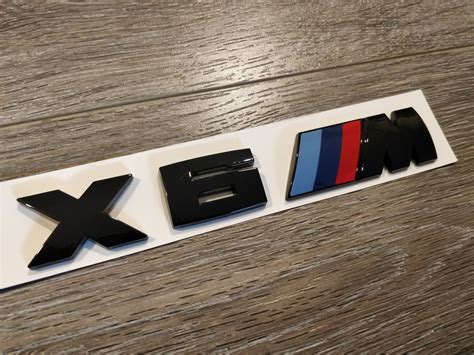Bmw X6m Black Emblem Black Bmw X6m Rear Badge Etsy