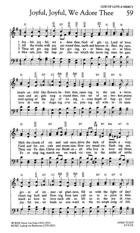 How to be joyful in the lord? Worship and Rejoice 59. Joyful, joyful, we adore thee ...